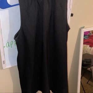 Black sleeveless top